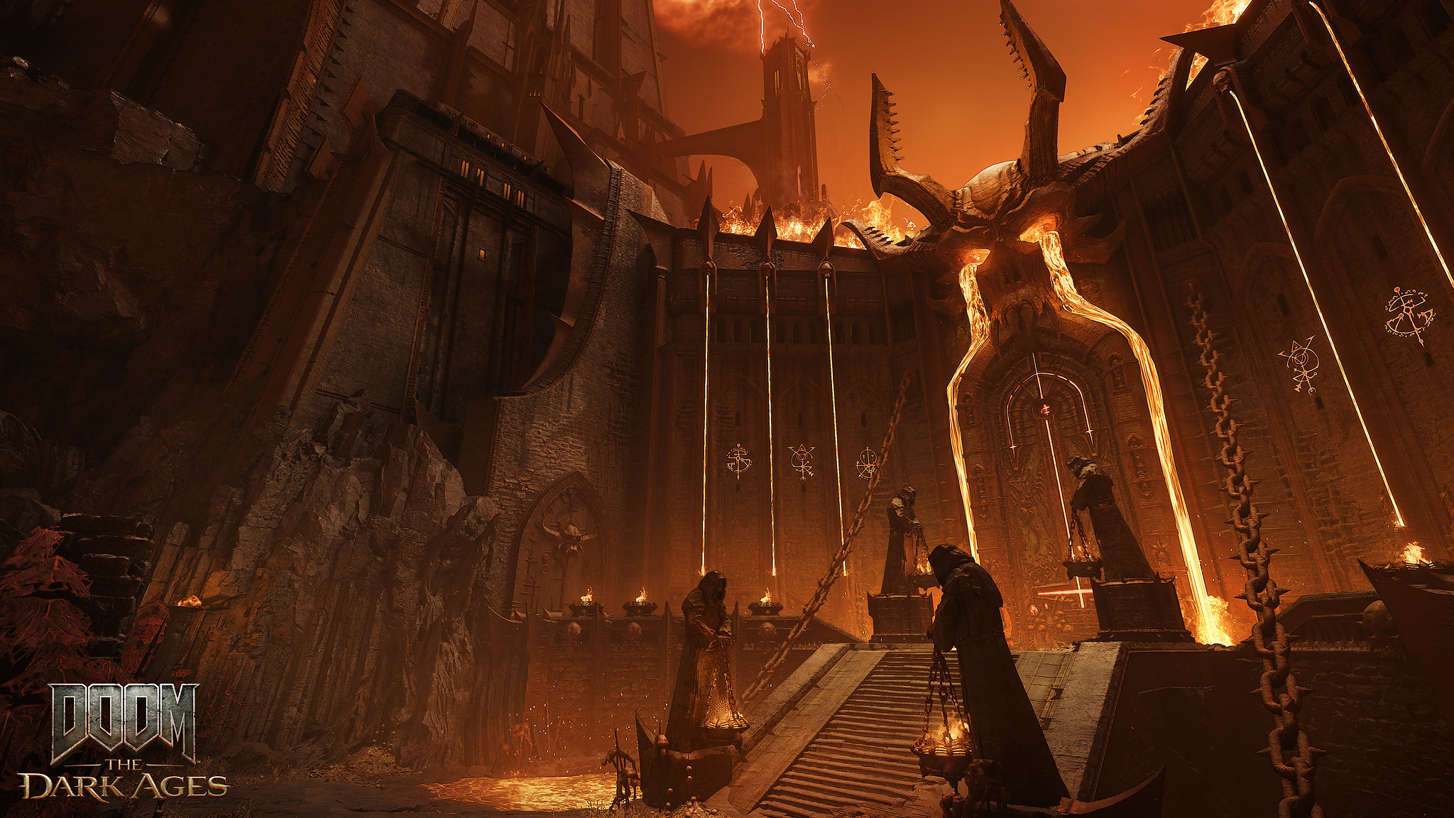 DOOM The Dark Ages похмура пекельна архітектура