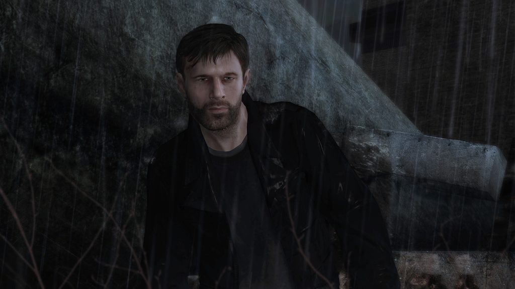 Ітан Марс крупним планом у драматичній сцені в Heavy Rain